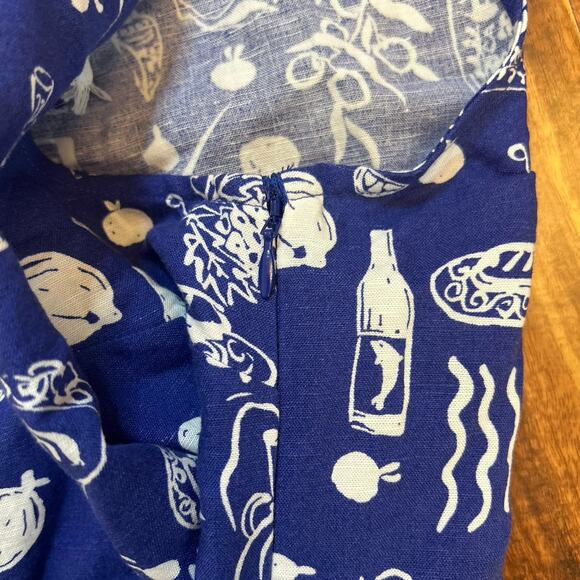 NWT Madewell x Lisa Says Gah! One-Shoulder Mini Dress in Clematis Blue Size 00 - Picture 11 of 13